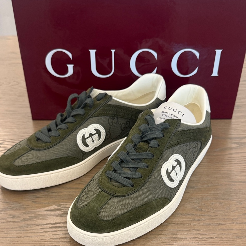 ❌SOLD❌ BRAND NEW Gucci Men's Olive Green Sneakers